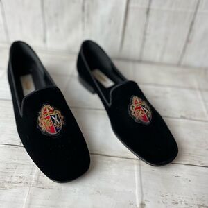 Talbots Velvet Smoking Flats with Crest 8AA (narrow)